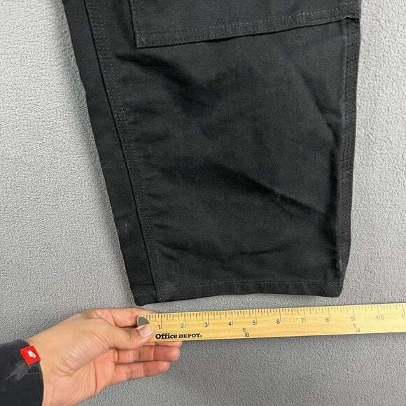 Carhartt Pants Mens 32X30 Black Carpenter Double Knee Canvas Outdoor Workwear - Picture 10 of 10